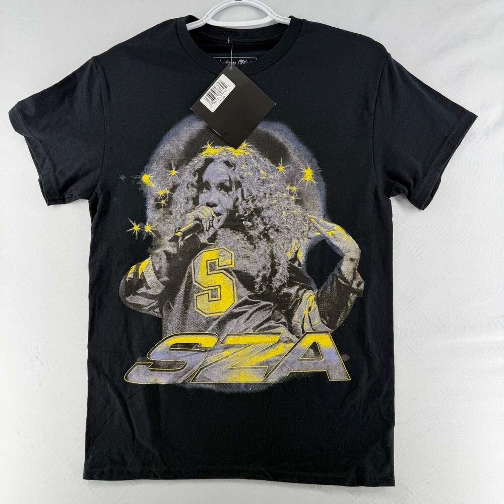 1084 S Headgear Classics SZA Graphic Print Black T-shirt
